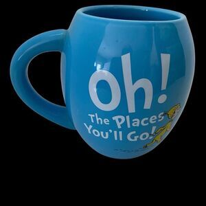 Oh the Places You'll Go Mug Dr. Seuss Blue Balloons Coffee Cup